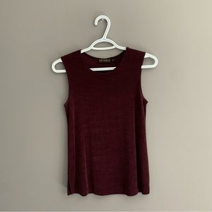 Picadilly Fashions XS Maroon Tank Top